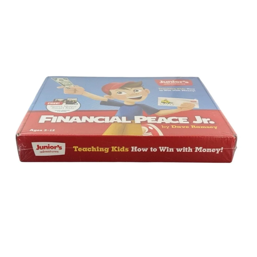 Sealed New Financial Peace Jr by Dave Ramsey Ages 3-12 Board Game Activity Kit